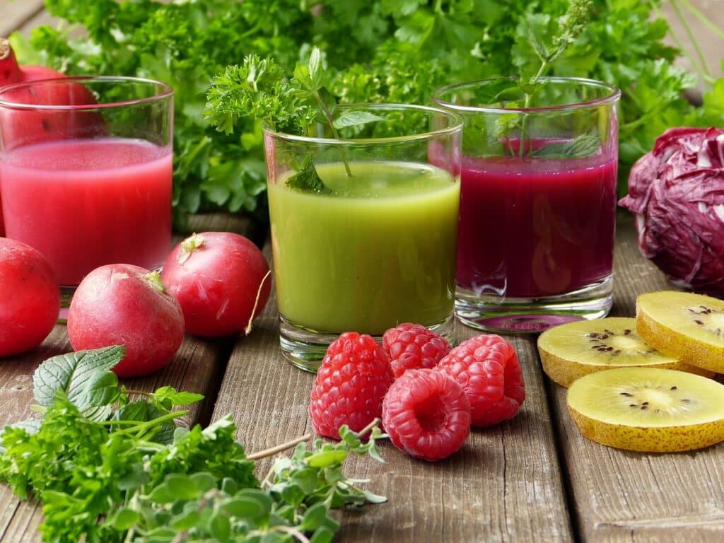 herbs, smoothies, juice