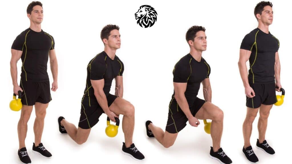 Kettlebell Lunge with Pass Through