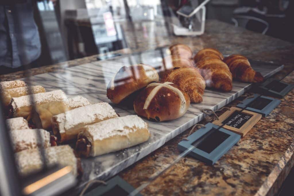 pastry lot in display counter