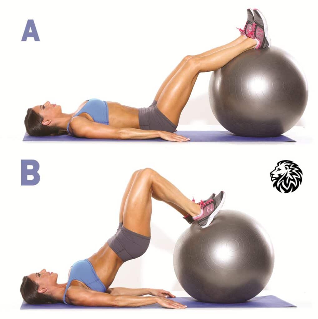 Stability Ball Hamstring Curls