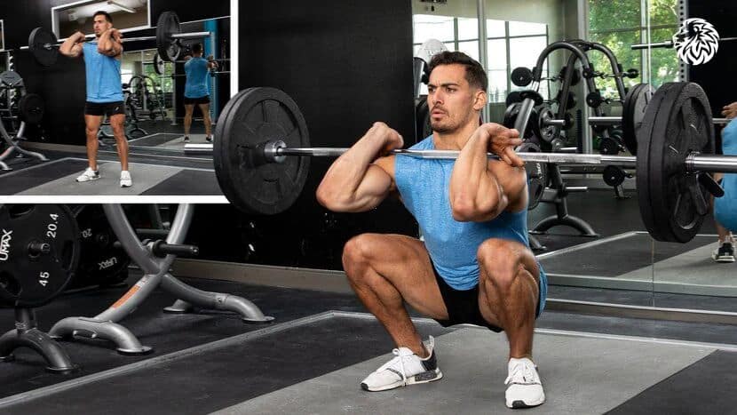 Front Squat - 10 Best Quadricep Exercises